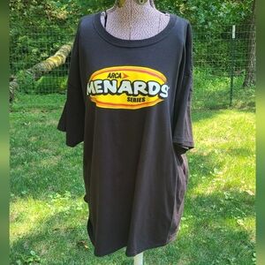 Hanes mens MENARDS ARCA Racing Series black T-Shirt size 2XL